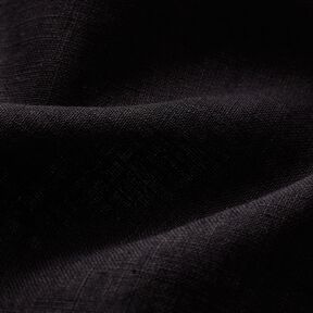 Lin mélangé léger prélavé – noir, 