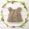 GOTS Tissu double gaze de coton Prairie fleurie de printemps | Poppy Fabrics – beige foncé,  thumbnail number 6