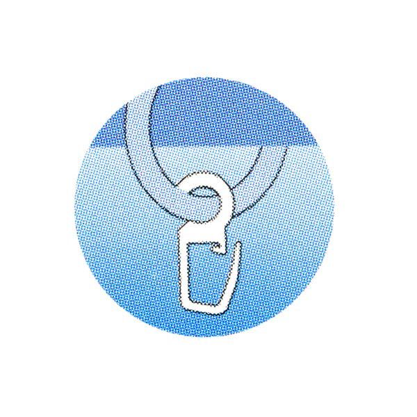 Crochets à clip [6 mm] 10 pcs – transparent | Prym,  image number 3