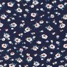 Tissu en viscose Pluie de fleurs – bleu nuit,  thumbnail number 1