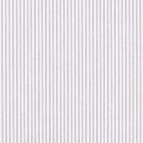 Popeline coton Rayures, teints en fil – gris/blanc, 
