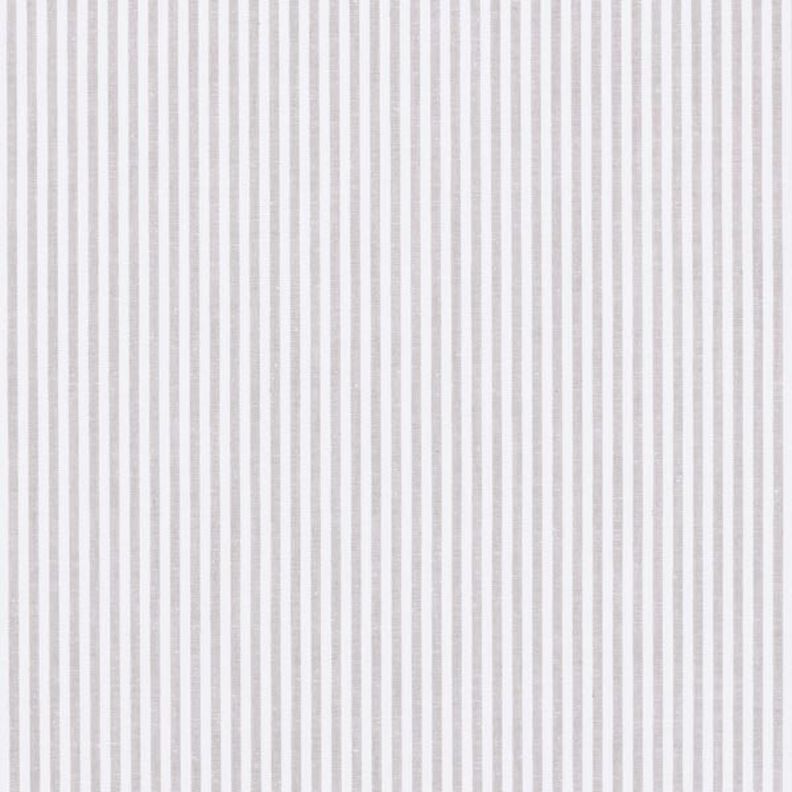 Popeline coton Rayures, teints en fil – gris/blanc,  image number 1