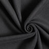 Tissu pour manteau en laine mélangée, uni – noir,  thumbnail number 1