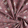 Jersey coton Prairie fleurie – vieux rose foncé,  thumbnail number 3
