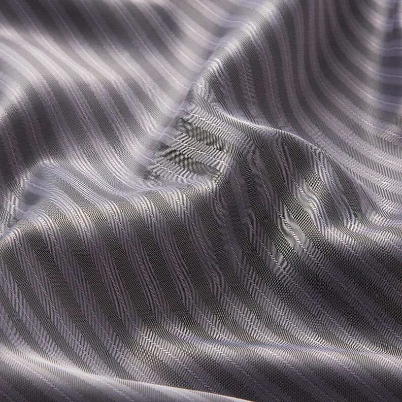 Tissu de doublure Jacquard Rayures étroites et larges – gris/gris foncé,  image number 2