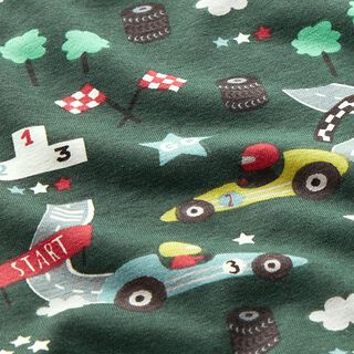 Jersey coton Voitures de course – vert foncé, 