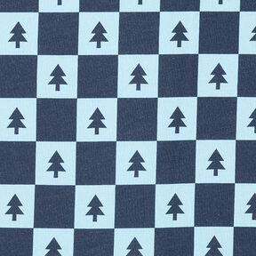 Soft sweat Sapins de Noël – bleu marine/bleu clair, 