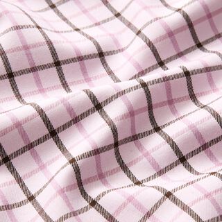 Tissu pour chemise en coton à carreaux – rosé/violet pastel, 
