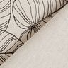 Tissu de décoration Semi-panama fines feuilles – nature/noir,  thumbnail number 5