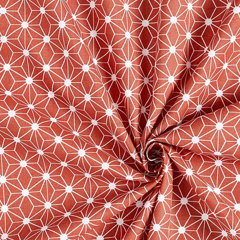Tissu en coton Cretonne Étoile graphique – rouge,  image number 3