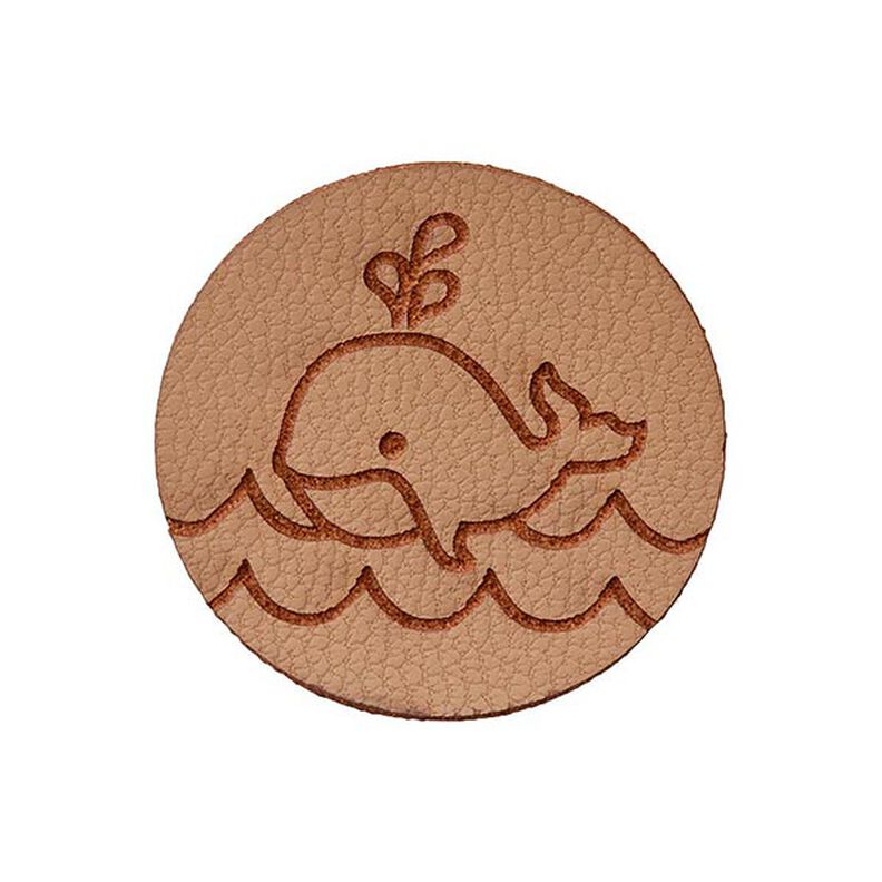 Pièce décorative baleine [ 23 mm ] – beige,  image number 1