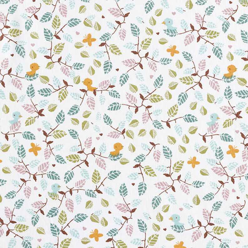Cretonne Petites branches – blanc, image number 1