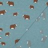 Jersey coton Ours | Poppy Fabrics – gris bleu/brun-marron,  thumbnail number 4