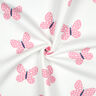 Sweatshirt gratté gros papillons | Poppy Fabrics – ivoire/rose,  thumbnail number 3