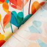 Mélange viscose lin fleurs stylisées – écru/orange,  thumbnail number 4