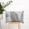 Tissu de décoration Canvas grandes feuilles – gris,  thumbnail number 8