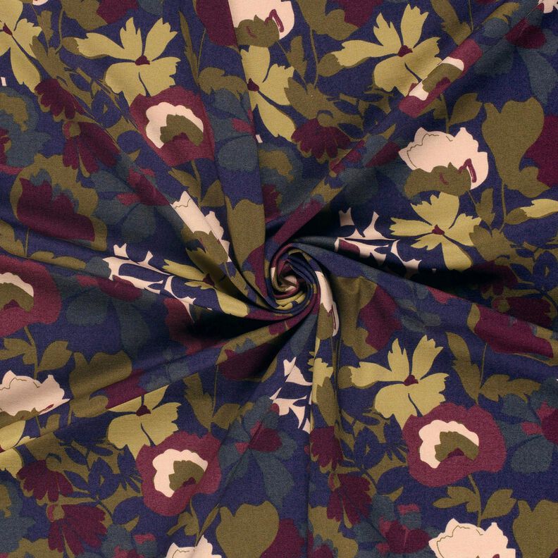 Jersey romanite Champ de fleurs – bleu marine/merlot, image number 3