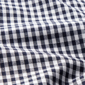 Tissu en coton Vichy à carreaux 0,5 cm – bleu noir/blanc, 