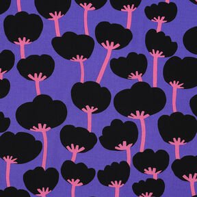 Lenzing Ecovero™ Poppies | Nerida Hansen – lilas/noir, 