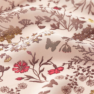 Chiffon fleurs & papillons – rosé, 
