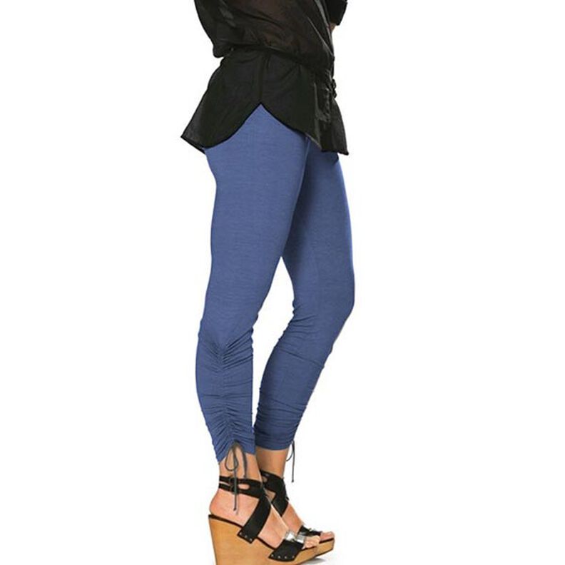 Jersey viscose Médium – bleu jean, image number 4