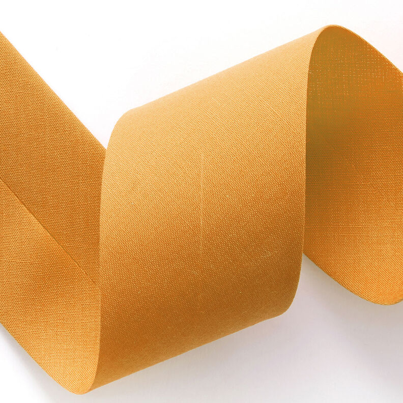 Biais Polycotton [50 mm] – moutarde,  image number 2