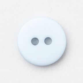 Bouton à 2 trous rond [Ø 11 mm] – bleu argenté, 