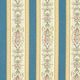 Tissu d’ameublement jacquard Rayures Biedermeier – crème/bleu,  thumbnail number 1