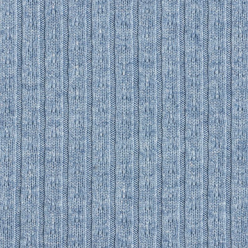 Tissu maille Tissu ajouré à rayures pailletées élégantes – bleu clair, image number 1