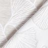 Tissu de décoration Jacquard grand ginkgo – gris brume/ivoire,  thumbnail number 4