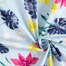 Tissu en coton Fleurs tropicales – bleu clair,  thumbnail number 4