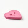 Bouton coeur [Ø 15 mm] – rose vif,  thumbnail number 3