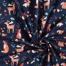 Jersey coton Animaux en automne Impression numérique  – bleu nuit,  thumbnail number 3
