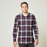 Flanelle coton Carreaux – bleu noir/carmin,  thumbnail number 6