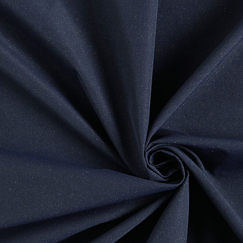 Tissu pour veste de pluie paillettes – bleu marine,  image number 1