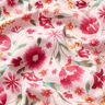 Tissu de décoration Sergé coton Fleurs printanières – rosé/framboise,  thumbnail number 2