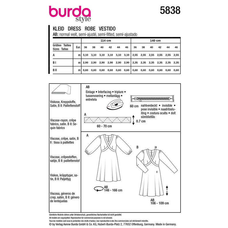 Robe | Burda 5838 | 36-46, image number 9