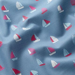 GOTS Batiste Voiliers | Tula – bleu jean, 