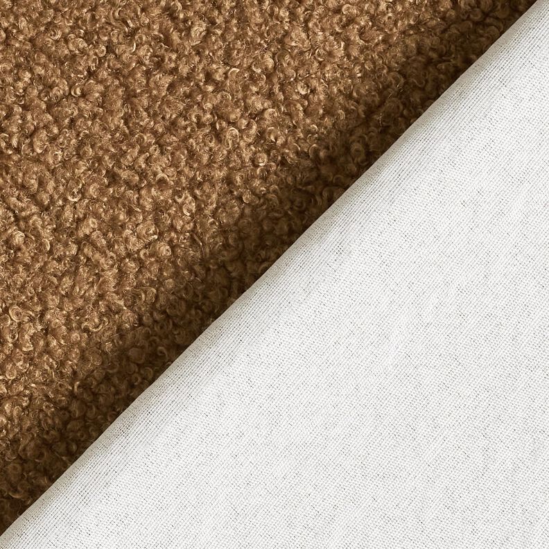 Tissu de revêtement Tissu peluche doux – mocca,  image number 3