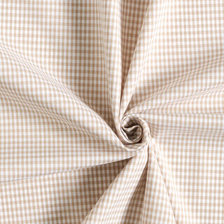 Tissu en coton Vichy - 0,2 cm – marron clair, 