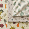 Tissu de décoration Semi-panama Types de légumes – beige clair/bordeaux,  thumbnail number 6