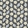 Chiffon fleurs d'hibiscus – noir/blanc,  thumbnail number 1