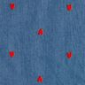 Chambray  – bleu jean/rouge feu,  thumbnail number 1