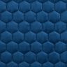 Tissu de revêtement velours matelassé nid d'abeille – bleu marine,  thumbnail number 1