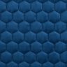 Tissu de revêtement velours matelassé nid d'abeille – bleu marine,  thumbnail number 1