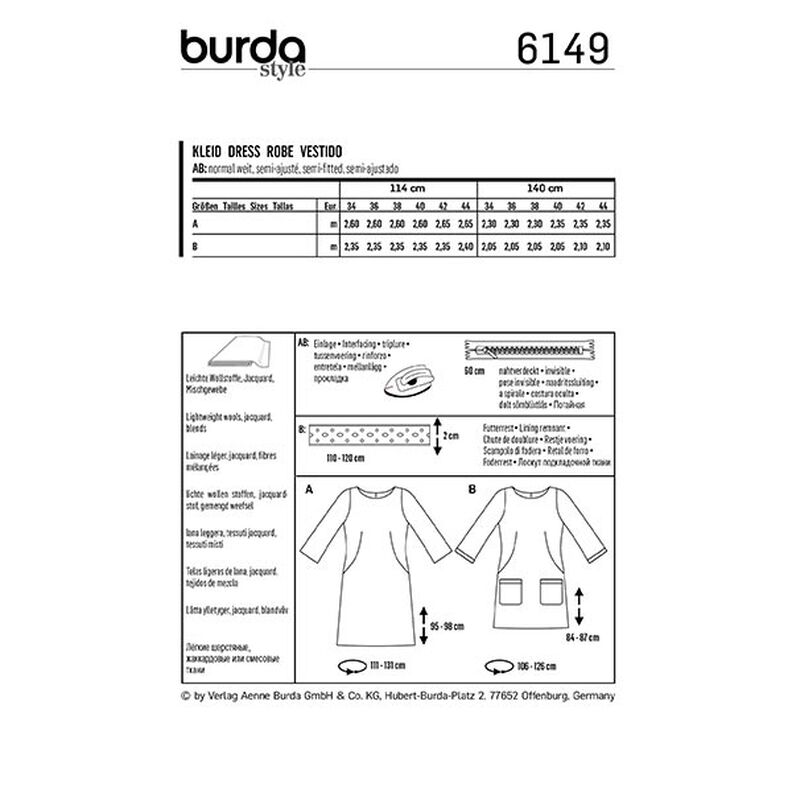 Robe, Burda 6149 | 34-44,  image number 9