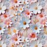 Popeline coton Fleurs en papier Impression numérique – vieux rose clair,  thumbnail number 1