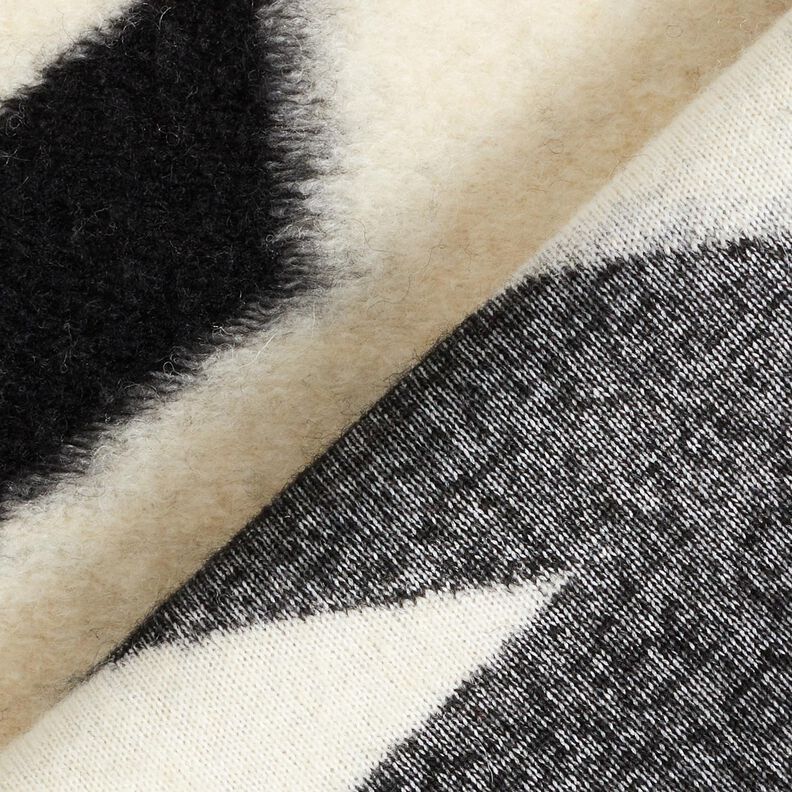 Tricot manteau pied-de-poule grands motifs – noir/écru,  image number 4