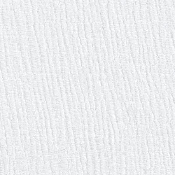 GOTS Tissu triple gaze de coton – blanc,  image number 4