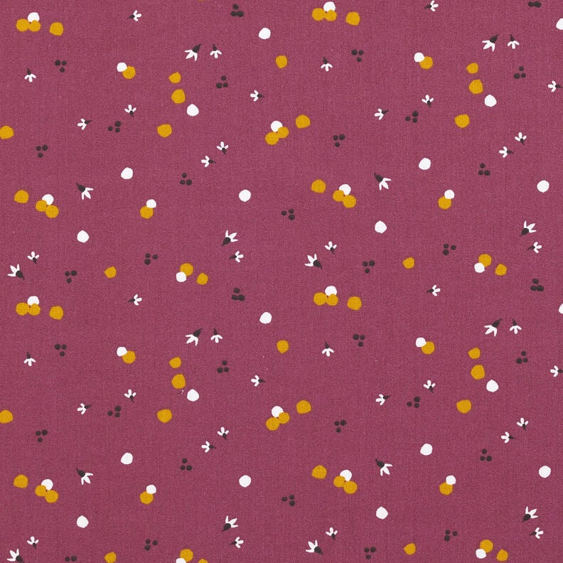 Tissu en coton Cretonne Points de couleur – merlot,  image number 1